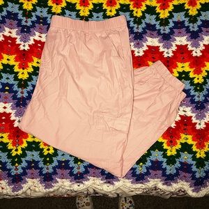 faded pink jogger pants